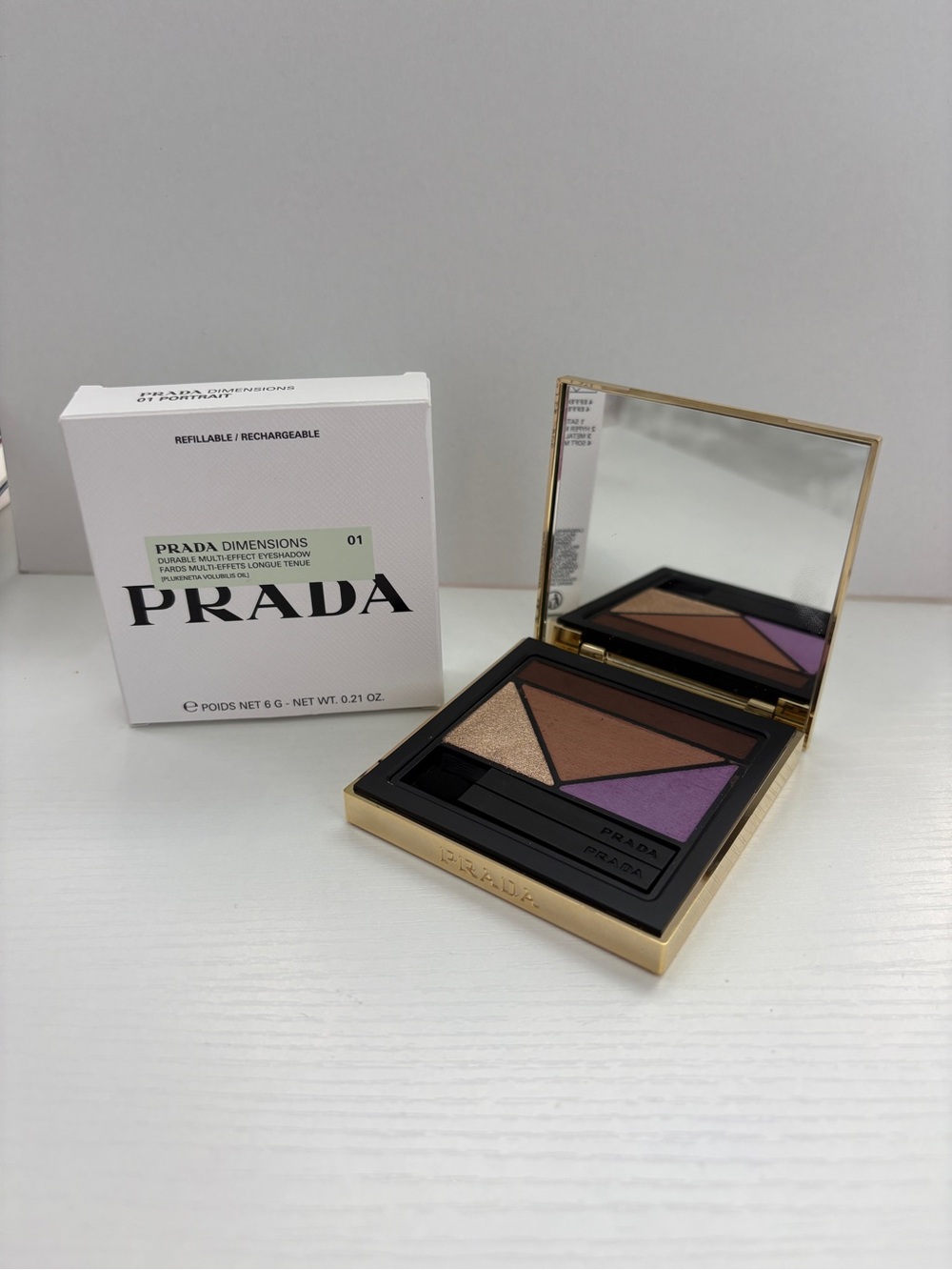 Prada Dimensions Multi-Effect Eyeshadow Palette 01 Portrait